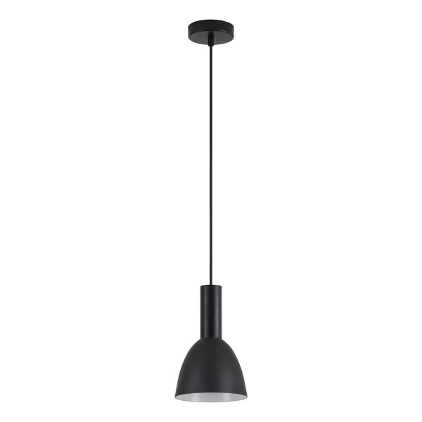 SE21-BL-4-MS2 ADEPT TUBE Black Pendant Black Metal Shade+