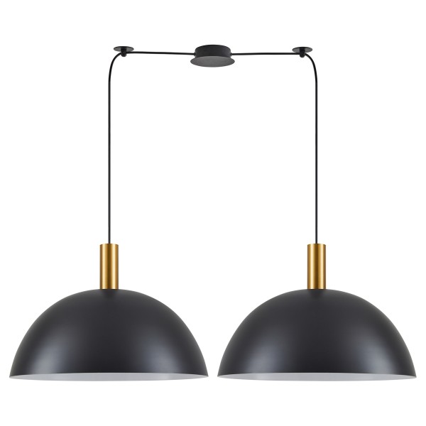 SE21-GM-4-BL2-MS50 ADEPT TUBE Gold Matt Pendant Black Metal Shade+