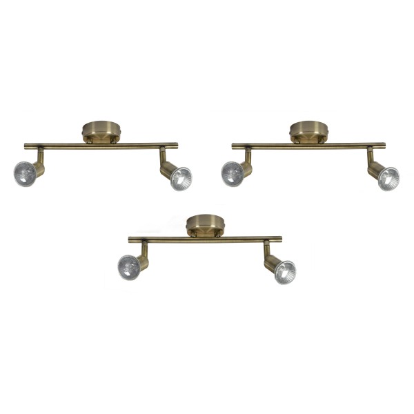 SE 140-BR2 (x3) Saba Packet Bronze adjustable spotlight+