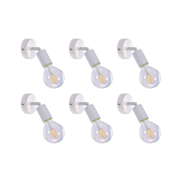 SE 137-1AW (x6) Soma Packet White adjustable spotlight+