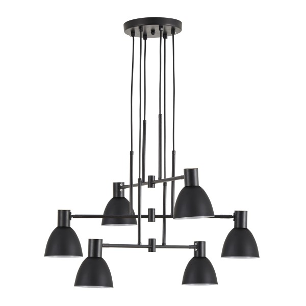 SE21-BL-100-MS2 ADEPT PENDANT Black Metal Pendant Black Metal Shade+