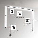 SM-IN-LM-C Linear Slim Surface Mounted Input-Με τροφοδοσία L-Type Connector ( Left Male Connect