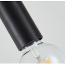 SE21-BL-5-BL1W ADEPT TUBE BLACK Black Pendant+