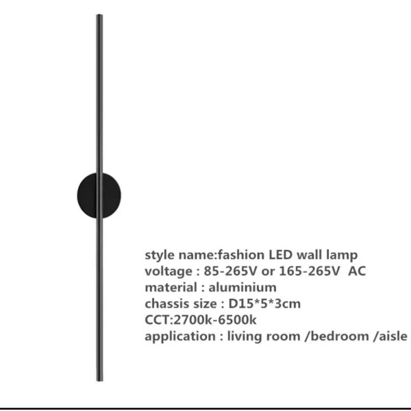 SE LED 60 VIOLA BLACK WALL LAMP 10W 3000K 3 YEARS WARRANTY