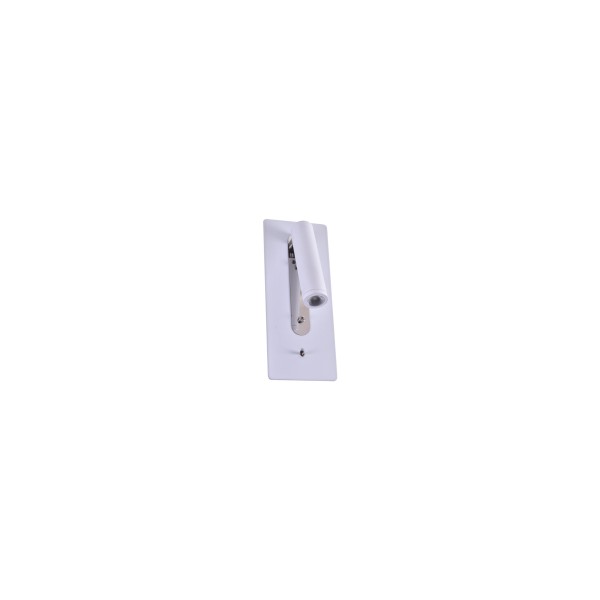 SE 129-1AW CRUZ WALL LAMP WHITE MAT 1B1