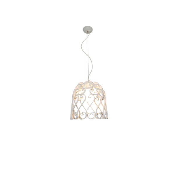 HL-3586-1PΜ LEWIS WHITE MAT PENDANT 