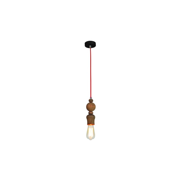 HL-026R-1 MELODY AGED WOOD PENDANT