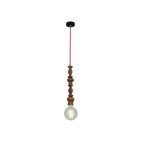 HL-027R-1 MELODY AGED WOOD PENDANT