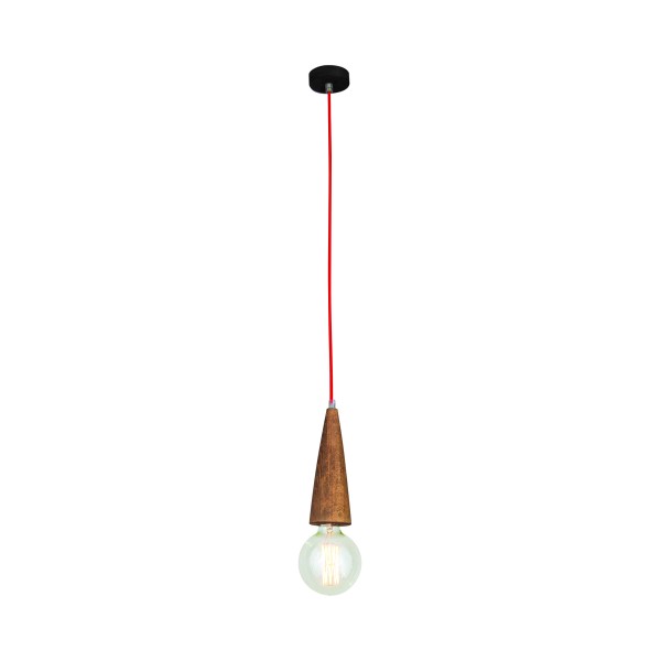 HL-029R-1 MELODY AGED WOOD PENDANT