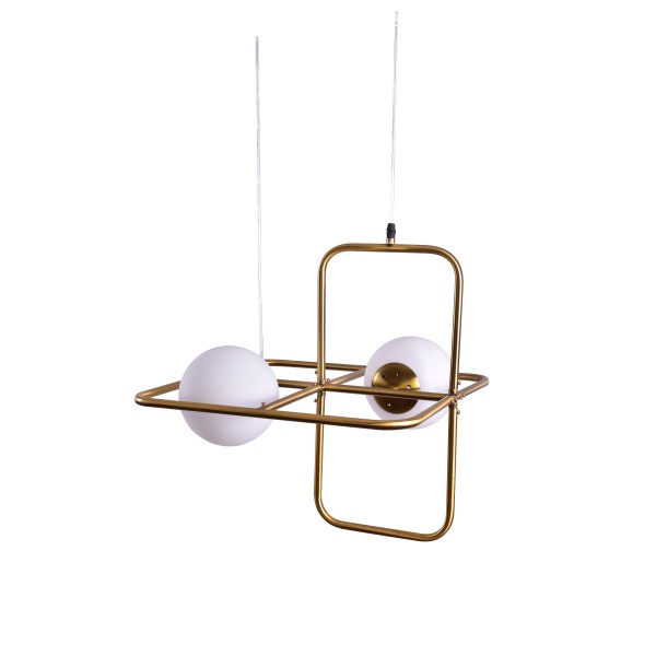 SE 133-2PS ATHEN PENDANT LAMP BRUSHED BRASS 1A4