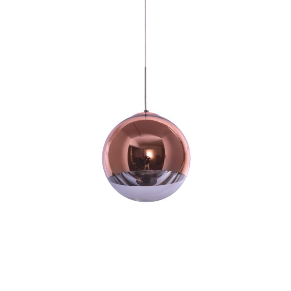 SE3130-1-COP ALESSIA PENDANT COPPER-CLEAR GLASS 1Z1