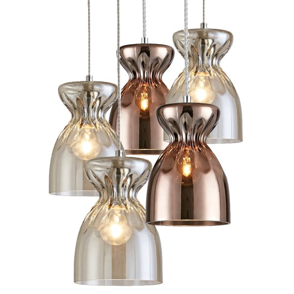 SE4314-05 DOMENICO PENDANT CONGAC-COPPER GLASS+