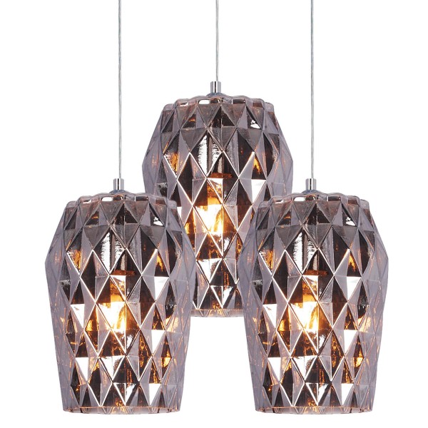 SE4288S-03 LUCA PENDANT SMOKE GLASS+