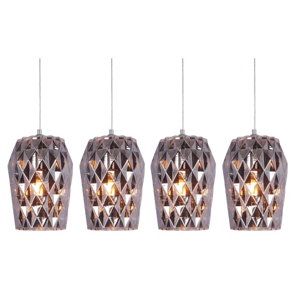 SE4288S-04 LUCA PENDANT SMOKE GLASS+