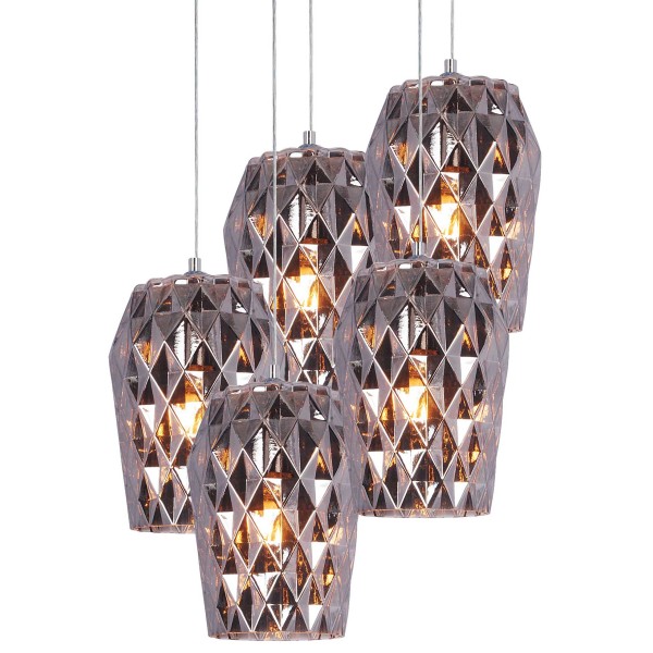 SE4288S-05 LUCA PENDANT SMOKE GLASS+