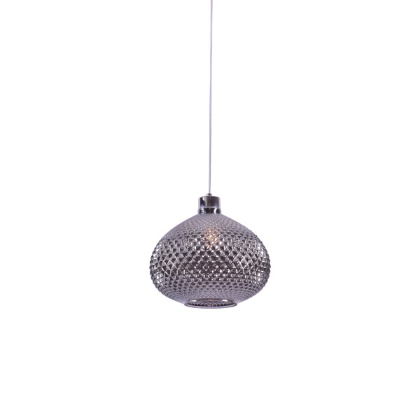 SE4286-01 SM ILENIA PENDANT SMOKE GLASS E4