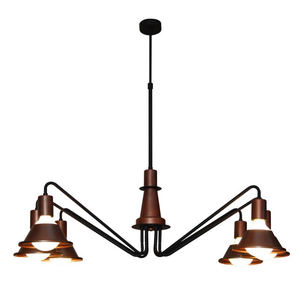 HL-3521-6 EMILY OLD COPPER & BLACK PENDANT 