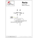 SE LED 40 RECTA CEILING CHROME Ε3