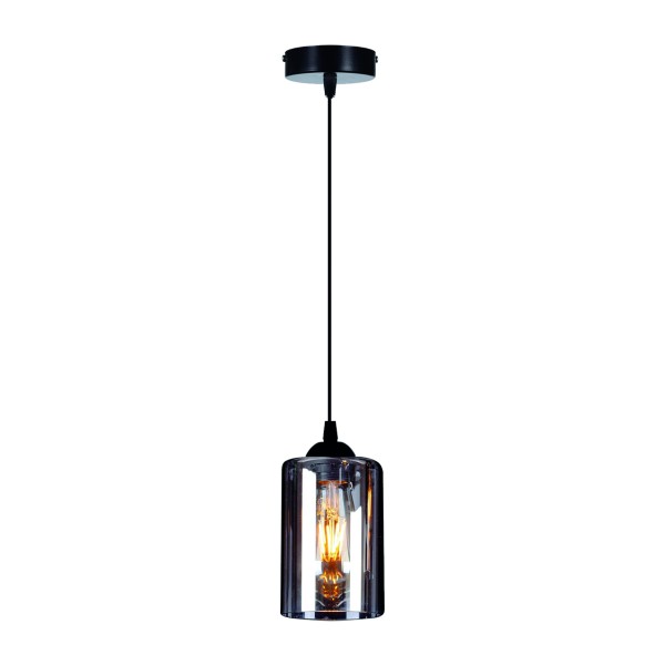 KQ 8877-1 SMOG PENDANT SMOKED GLASS Ζ2