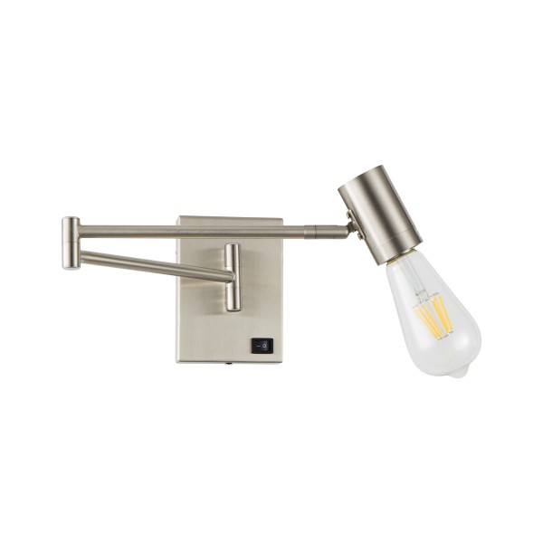 SE21-NM-52 ADEPT NICKEL MATT WALL LAMP Β3