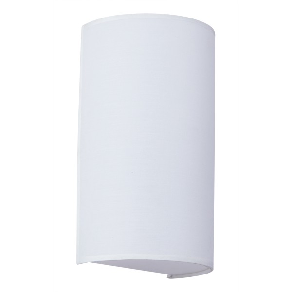 SE21-WH1-15 SERAPH WHITE SHADE WALL LAMP Γ1