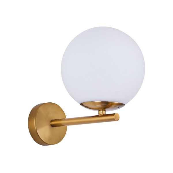 SE21-GM-22 FLAKE GOLD MATT OPAL GLASS WALL LAMP Β1