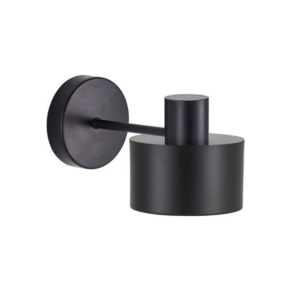 SE21-BL-16-MS1 ADEPT BLACK WALL LAMP BLACK METAL SHADE+