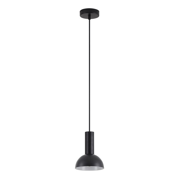 SE21-BL-4-MS3 ADEPT TUBE Black Pendant Black Metal Shade+