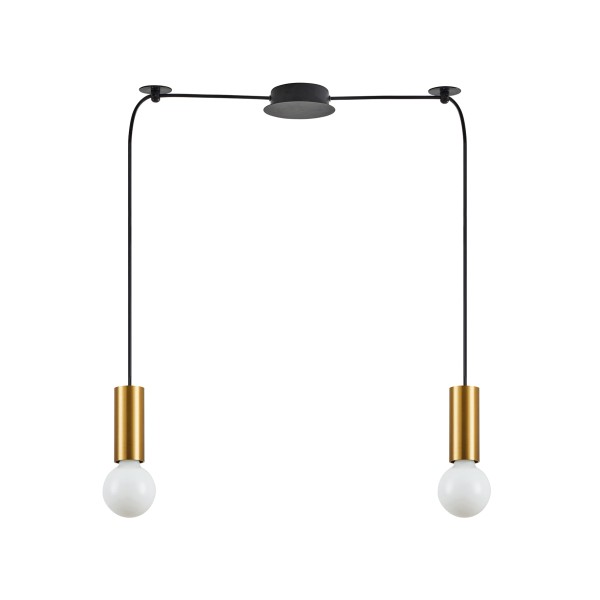 SE21-GM-4-BL2 ADEPT TUBE Gold Matt Pendant+