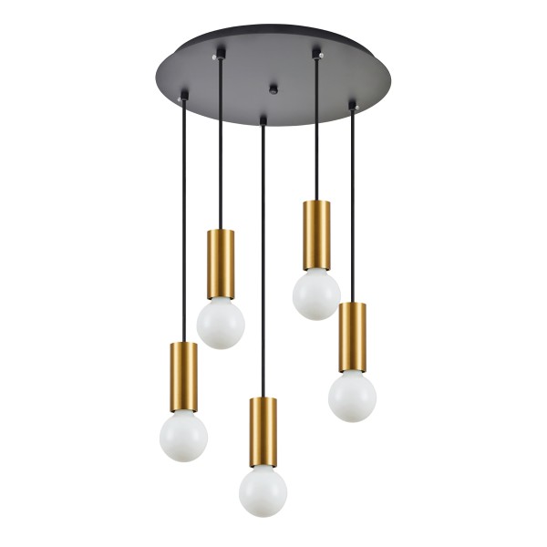 SE21-GM-4-5BL ADEPT TUBE Gold Matt Pendant+