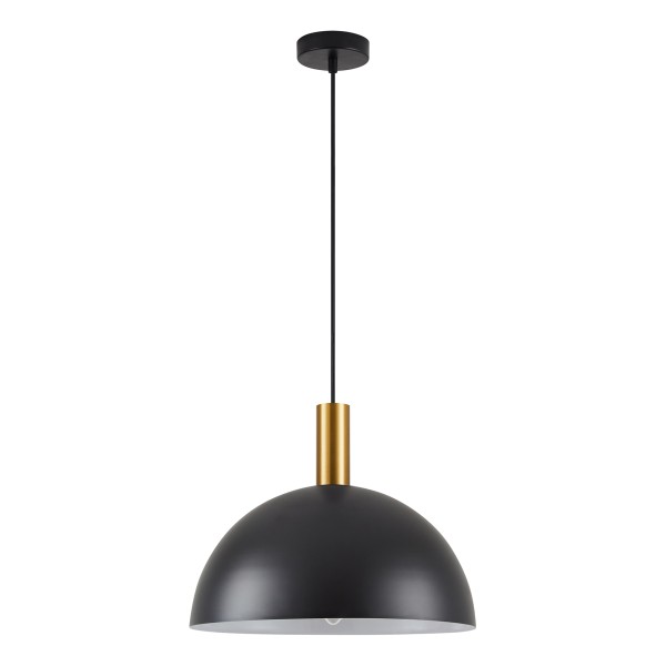 SE21-GM-4-MS40 ADEPT TUBE Gold Matt Pendant Black Metal Shade+