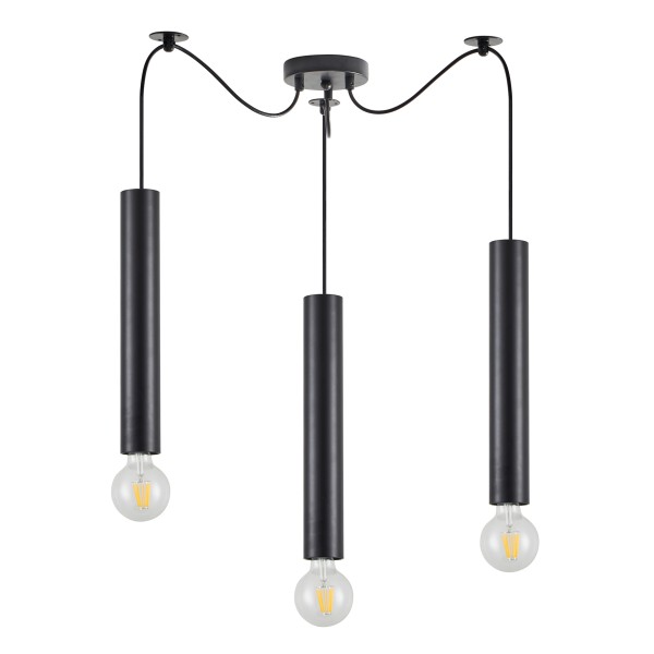 SE21-BL-5-BL3 ADEPT TUBE BLACK Black Pendant+