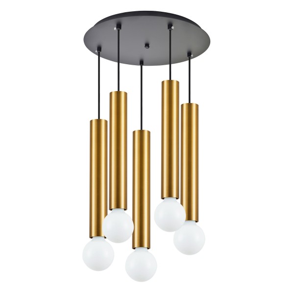 SE21-GM-5-5BL ADEPT TUBE GOLD MATT Gold Matt Pendant+