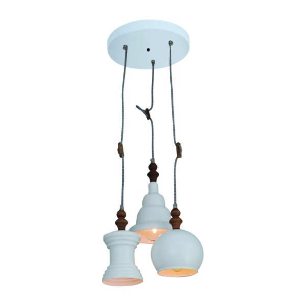 HL-047RS-3 TRIXY WHITE PENDANT