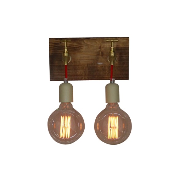 HL-079-2W HIKARI WALL LAMP BROWN RUSTY