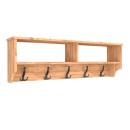 Κρεμάστρα τοίχου Soto Megapap από μελαμίνη χρώμα pine oak 120x22x37εκ.