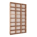 Βιβλιοθήκη μελαμίνης Fyodor Megapap χρώμα pine oak 102x16x178εκ.