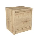 Κομοδίνο Conve Megapap χρώμα sapphire oak 40x35x45εκ.