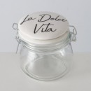 ΔΟΧΕΙΟ  ΑΠΟΘΗΚΕΥΣΗΣ 2/ass Dolce Vita 450ml H12cm ΓΥΑΛΙ ΠΟΡΣΕΛΑΝΗ