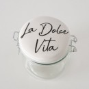 ΔΟΧΕΙΟ  ΑΠΟΘΗΚΕΥΣΗΣ 2/ass Dolce Vita 450ml H12cm ΓΥΑΛΙ ΠΟΡΣΕΛΑΝΗ