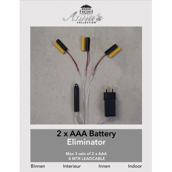 3 ΜΕΤΑΣΧΗΜΑΤΙΣΤΕΣ ΕΝΑΝΤΙ ΜΠΑΤΑΡΙΑΣ 2XAAA BATTERY TRANSFORMER 3.2V (3X2AAA) - 4MTR CLEAR ΚΑΛΩΔΙΟ - IP20 TRANSFORMER