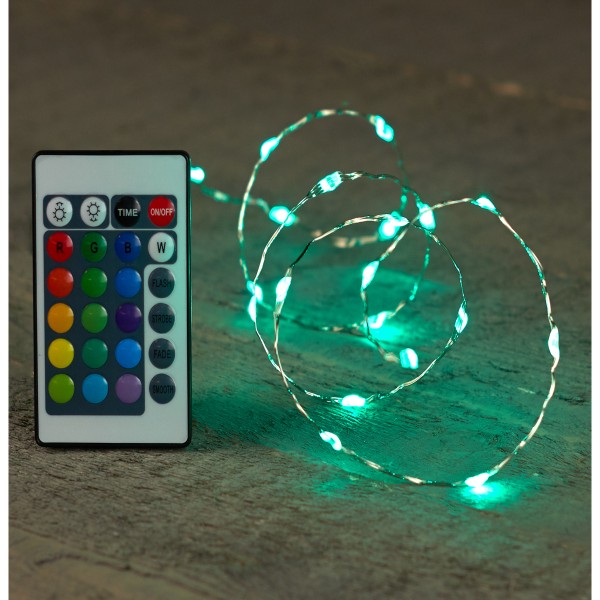 ΦΩΤΑΚΙΑ RGB 100 LED-B,O,T, SILVER WIRE (5M) [3XAA]