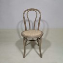 ΚΑΡΕΚΛΑ BEECH WOOD ANT.GREY W/RATTAN SEAT W42xD42xH46/88CM