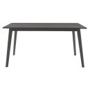 Tραπεζαρία Benson - Toto pakoworld σετ 7τμχ rustic grey - ύφασμα γκρι 150x90x75εκ