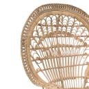 Πολυθρόνα Dorothy Inart με μπεζ μαξιλάρι-φυσικό rattan 115x57x150εκ