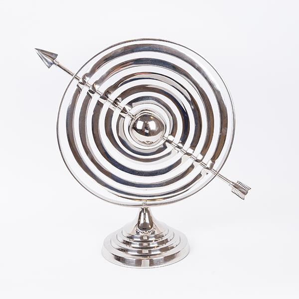 ΔΙΑΚΟΣΜΗΤΙΚΟ ΕΠΙΤΡΑΠΕΖΙΟ ARMILLARY, ΑΣΗΜΙ 42x33x42εκ