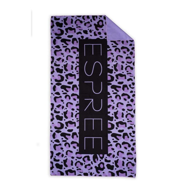 Πετσέτα Θαλάσσης Microfiber Leopard Lilac 80X160 Espree