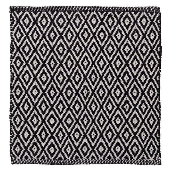 Trellis 60x60 black πατάκι μπάνιου Sealskin