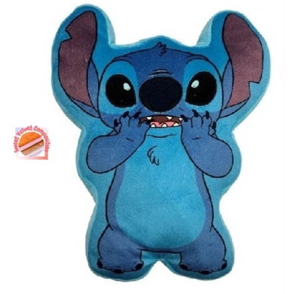 Διακοσμητικό Μαξιλάρι 3D Velboa 30εκ. Disney Home Stitch 79 Turquoise DimCol