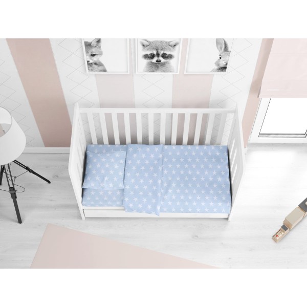 Πάπλωμα Bebe Βαμβακερό Κούνιας 120x160εκ. Star 33 Ciel DimCol